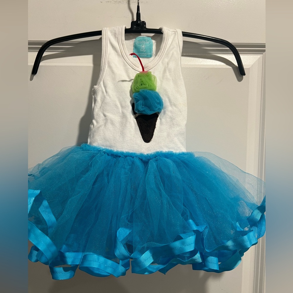 Mud Pie Ice Cream Kids with Blue Tutu